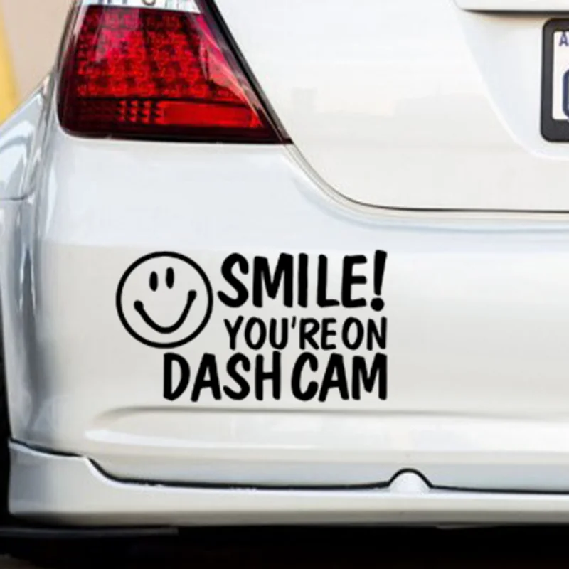 

SMILE!YOU'RE ON DASH Cam Car/Van/Window/Bumper Novelty Camera Security Sticker