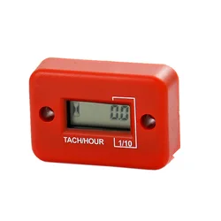 Tachometer RPM Meter Waterproof Moto Counter Motor Glider Snowmobile for Gasoline Engine Red Motorcycle Jet Ski Boats Forklift