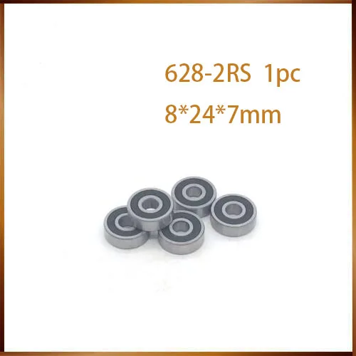 

Free shipping 628-2RS bearing 628 2RS Miniature Deep Groove ball bearing 8*24*8mm