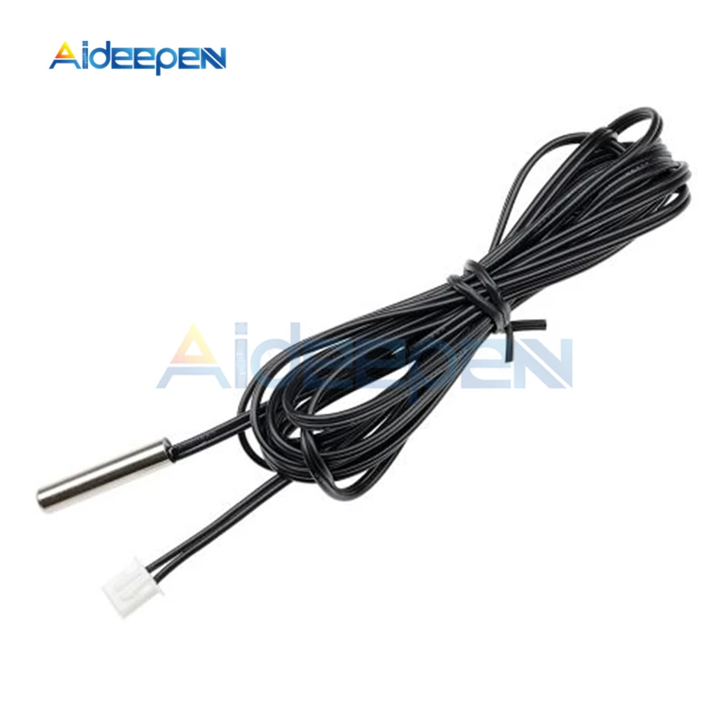 30cm 50cm 1M 2M 3M NTC 10K 1% 3950 Waterproof Thermistor Accuracy Temperature Sensor Wire Cable Probe For Arduino W1209 W1401