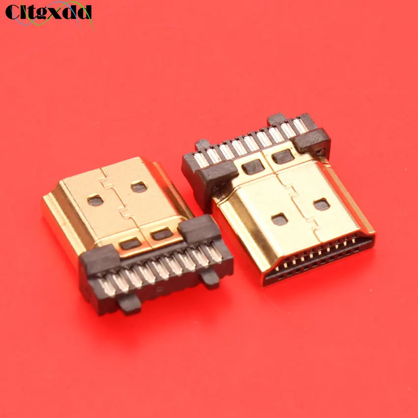 19 pin HDMI Male Plug Connector Gold-plating HDMI Sockect repair replacement Soldering A type