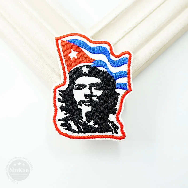 Che Guevara (Size:5.0X7.5cm) DIY Cloth Badge Mend Decorate Patch Jeans Jackets Bag Clothes Apparel Sewing Decoration Applique