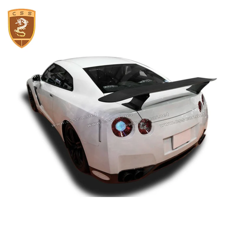 

CSSYL Real Carbon Fiber Car Trunk Spoiler For Nissan GTR R35 Rear Tail Wing Carbon Fiber Body kits Auto Modification Accessories