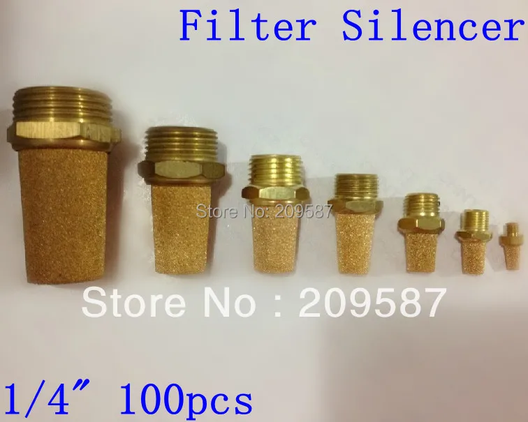 100pcs Sintered Bronze Pneumatic 1/4