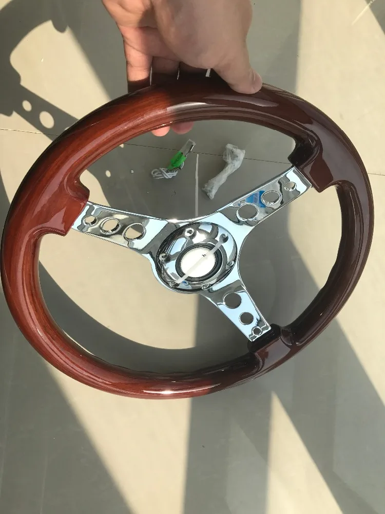 350MM 14inch Wood Phoebe steering wheel racing steering wheel three racing Phoebe for VW BMW Honda Mazda etc