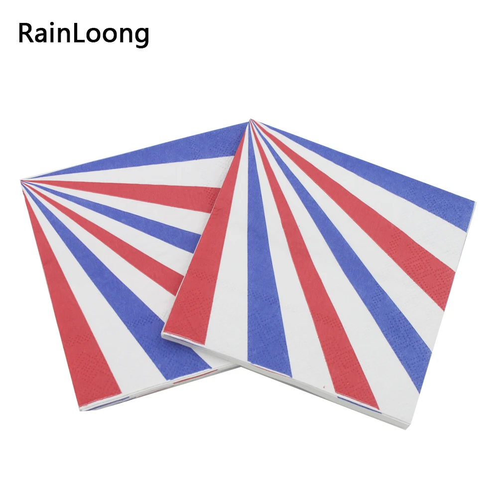 [RainLoong] 3Plys Beverage Paper Napkin Festive & Party Supply Tissue Napkin Serviettes Decoupage 25cm*25cm