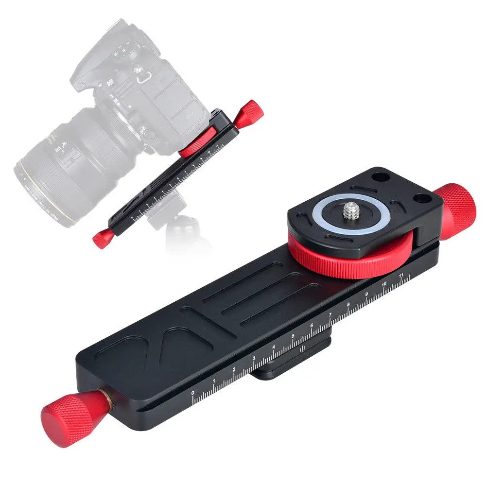 W-160 38 مللي متر ماكرو التركيز السكك الحديدية المنزلق جبل لكاميرا DSLR Arca-السويسرية ترايبود رئيس 1/4 "3/8" المسمار