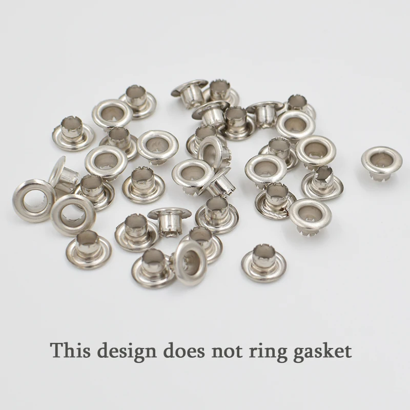 (500 pieces/lot) Inner Diameter 5 mm Metal Eyelets Cracking  Snap Buttons Bags Decorative Holes Buckle Rivet