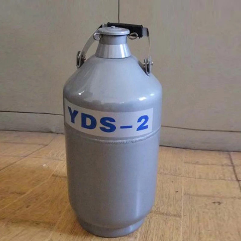 2L YDS-2 Aluminum Alloy Liquid Nitrogen Containers Liquid Nitrogen Container Dewar nitrogen liquid