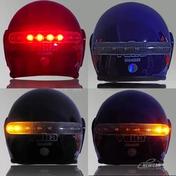 12v DIY LED Motorcycle Helmet mount  Stop Brake running Light w/ Turn Signal for Harley Honda Suzuki Kawasaki Yamaha Custom
