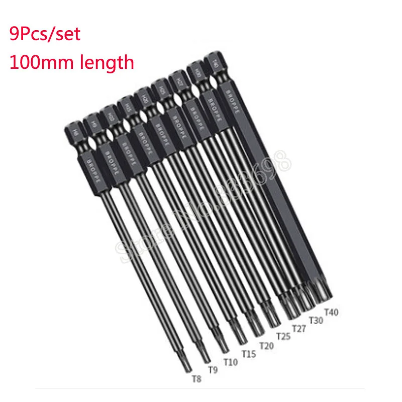 Torx Flat Head Magnetic Screwdriver Drill Bit 1/4" Hex S2 Cross Head PH1 PH2 Electric Screw Driver Bit Tools