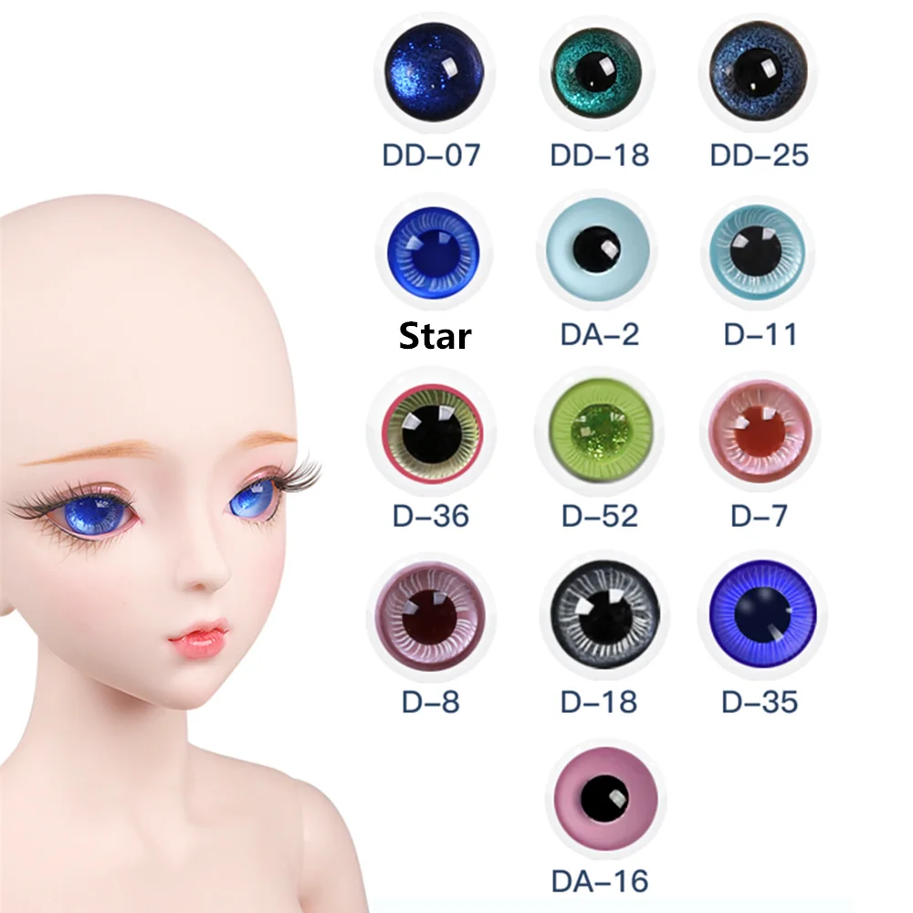 

Fortune Days 1/3 BJD SD doll 14mm color glass eyes reborn girls eyes high quality accessories toys