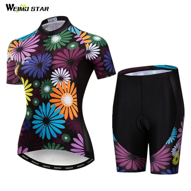 

Weimostar Women Cycling Clothing Summer Breathable Cycling Jersey Set Quick Dry Bicycle Wear Racing Sport MTB Bike Jersey Kit