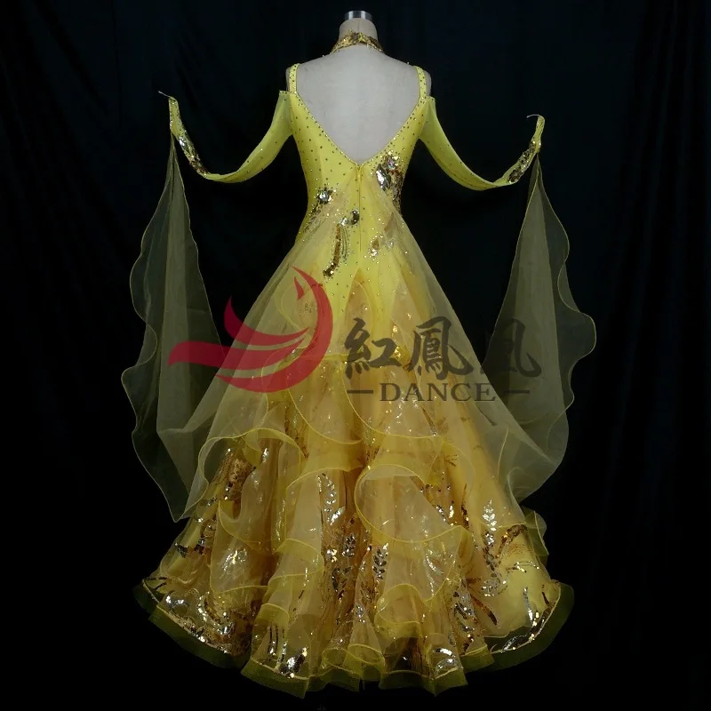 High-end International Standard Ballroom Smooth Dance Competition Dress, /Ballroom Standard Tango Waltz Dance Dress