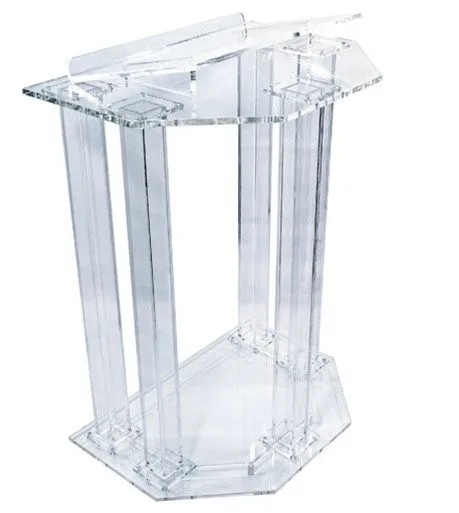 

Free Shipping cheap church podium Acrylic Podium Pulpit Lectern plastic podium