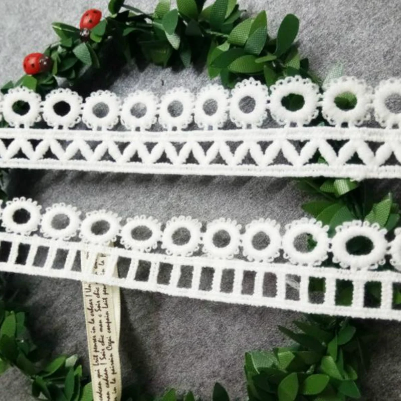 GXINUG 1 yard Fence Flower Lace Ribbon Trims Underwear  Trim Embroidered Sewing Dress Decoration  Cartoon Scrapbook