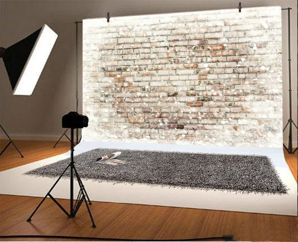 Laeacco-خلفية لصور الأطفال ، خلفية جدارية من الطوب لصور الأطفال ، خلفية صور شخصية لاستوديو الصور