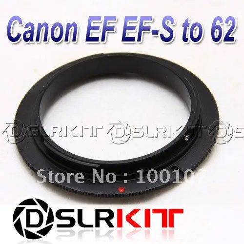แหวนอะแดปเตอร์ย้อนกลับ 62 มม. สำหรับ CANON EOS EF Mount