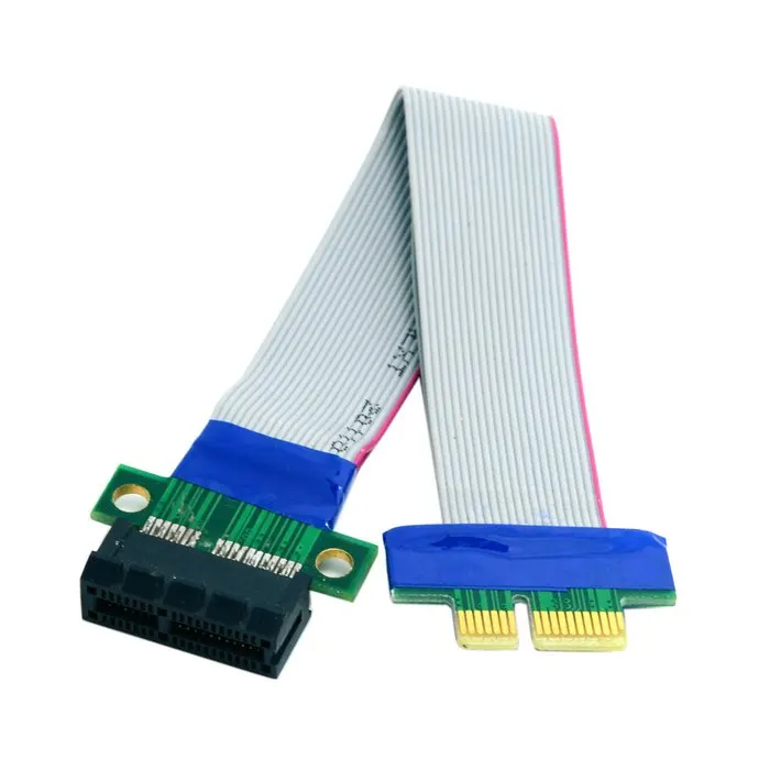 Riser PCI-E pci Express 1X X1, ranura Riser, tarjeta extensora, cinta de extensión, Cable de reubicación flexible, 20cm
