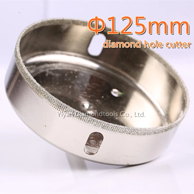 Cortador do Abridor de Furo de Vidro do Bocado de Broca do Núcleo do Diamante para a Telha Cerâmica de Vidro da Porcelana Perfuração do Furo de Mármore 125 mm od 1pc Lote