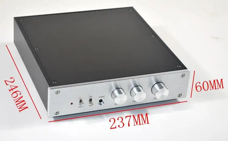 AV2 Tone preamplifier fever HiFi preamplifier 2-way input band through and headamplifier DIY