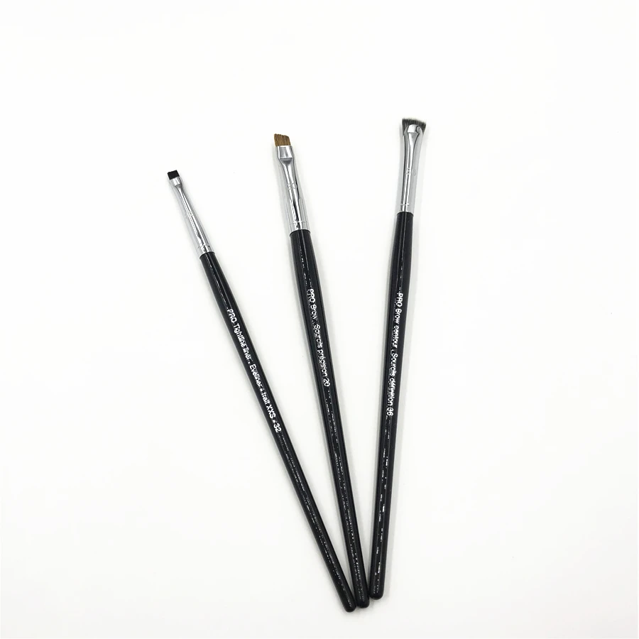 No.32 Flat Head Eyeliner Brush No.20 Bevel Eyebrow Brush No.36 Small Fan Eyelash Brush Eye Professional Brightening Makeup Brush