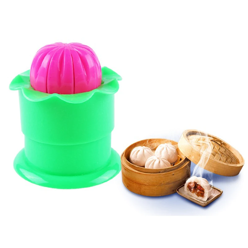 200pcs/lot Buns mold Household bags child is Manually pinch clip buns Steamed dumplings mold kitchen package 4.3*7.7*8cm