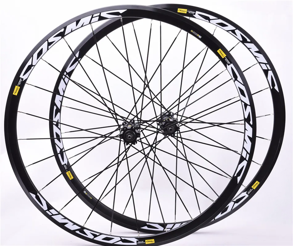 Latest high quality 2018 Original Hot sale 700C alloy V brake wheels BMX road bicycle wheel road aluminum bicycle wheels COSMIC