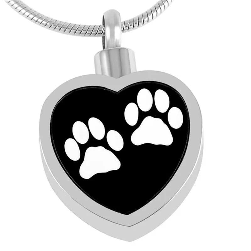 IJD8247 Wholesale Pets Memorial Ashes Small Urn Pendant Keepsake,Never Fade Stainless Steel Cremation Necklace Funeral Locket