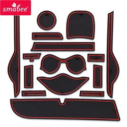 smabee Gate Slot Pad For toyota VITZ 130 Japan in southeast Asi Non-slip Mats Interior Accessories Door Pad/Cup red/white/black