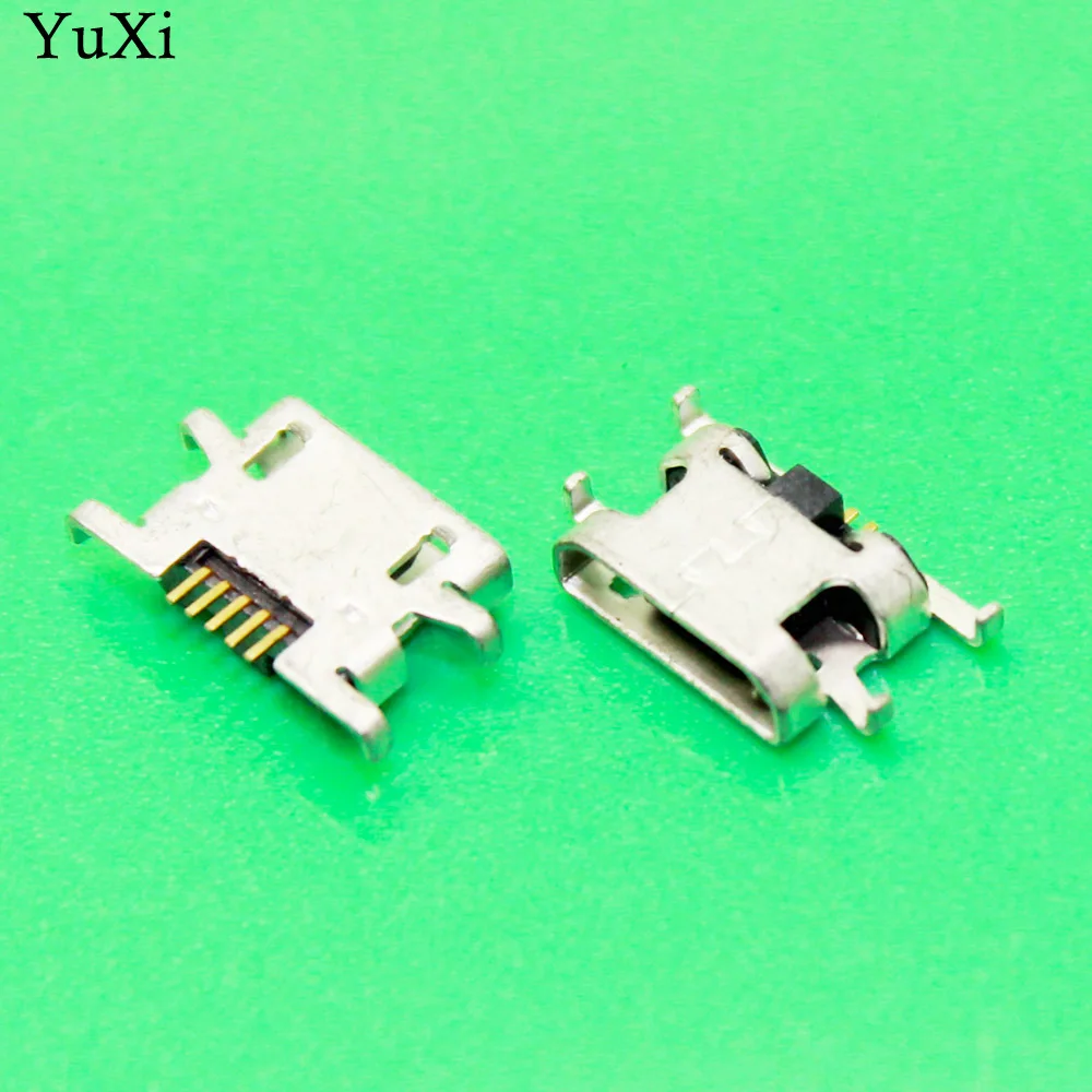 Yuxi 2 Pcs untuk Doogee X5 Pro X5pro 5pin USB Pengisian Port Konektor Plug Jack Socket Dock Micro Mini USB 5 Pin