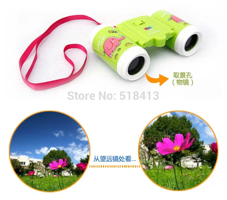 Telescope Children Binoculars Small Experiment Outdoor Science Students Explore Educational Toys Birthday Gift Plastic Fun Toy