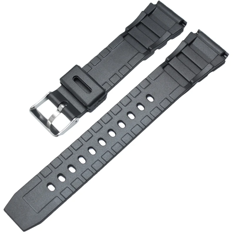 18mm 20mm 22mm Watchband Black Rubber Sport Wrist Men Silicone Military Diving Watch Strap Band Accessories