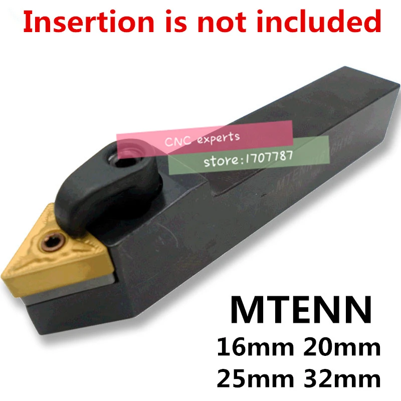 1PCS MTENN1616H16 MTENN2020K16 MTENN2525M16 MTENN2525M22 MTENN3232P16 MTENN3232P22 CN Lathe Cutting External Turning Tool Holder