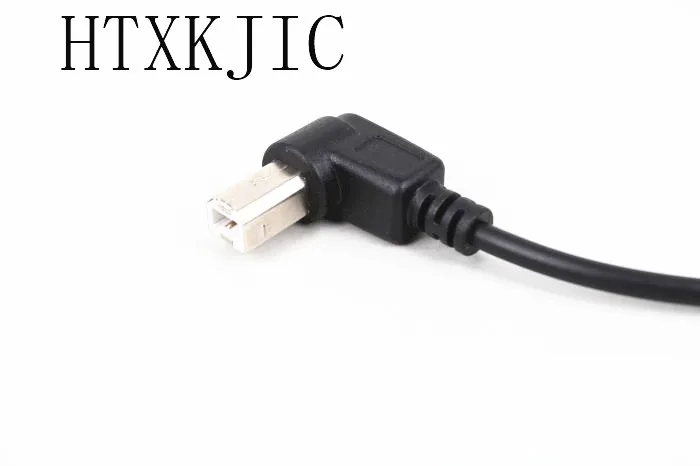 90 درجة زاوية الانحناء USB2.0 الثورة نوع B مربع الفم تمديد خط من القرص الصلب المحمول بيانات خط طابعة