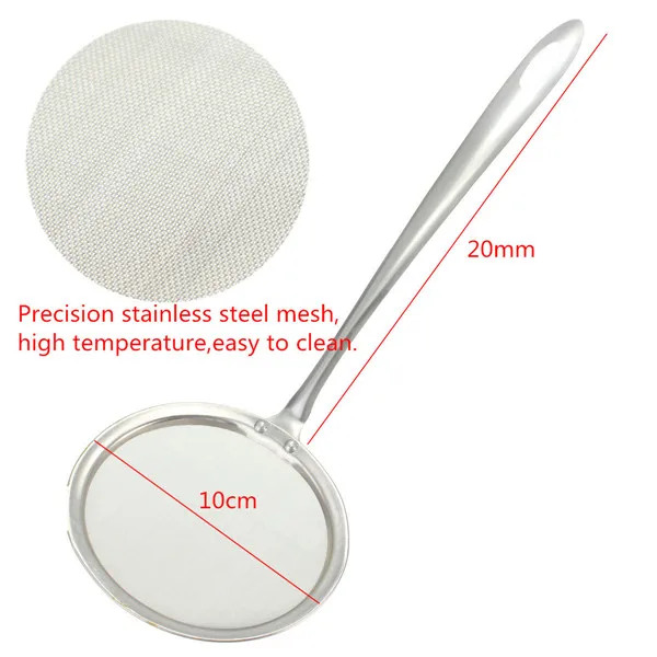 

New Arrive Stainless Steel Fine Mesh Oil Skimmer Strainer 20cm x 10cm