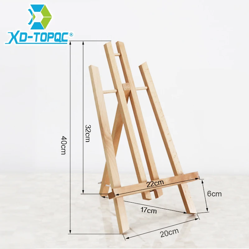 Pine Wood Easel 3 Sizes Tabletop Drawing Artist Wooden Fold Standing Easels Painting Whiteboard Chalk board Easels WE05