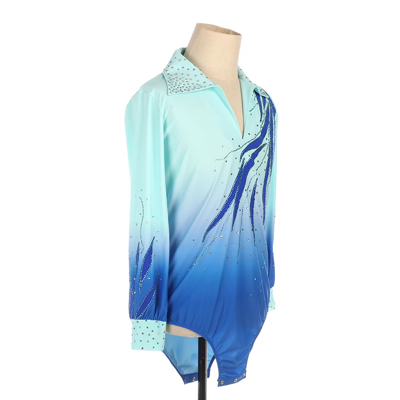 Figure Skating men\'S jumpsuit leotard Ice men Performance Rhythmic Gymnastics Competition Dance Leotard Artistic Costume