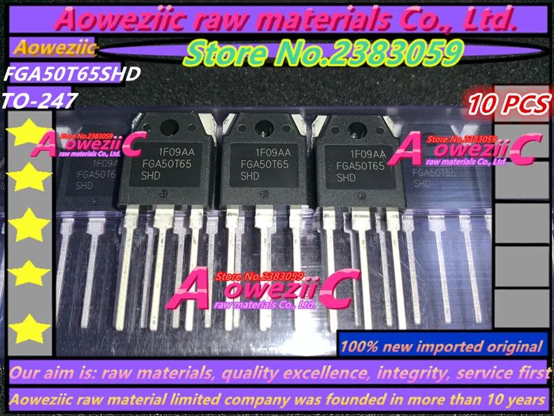 

Aoweziic 2018+ 100% new imported original FGA50T65SHD FGA50T65 TO-247 IGBT transistor 50A 650V