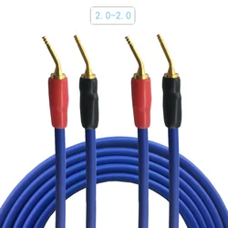 Kabel głośnikowy 2.0mm z wtyczką 2.0 wtyk bananowy otwarty wzmacniacz drutowy dźwięk przestrzenny kabel Audio przewód 1M 2M 3M 5M 8M