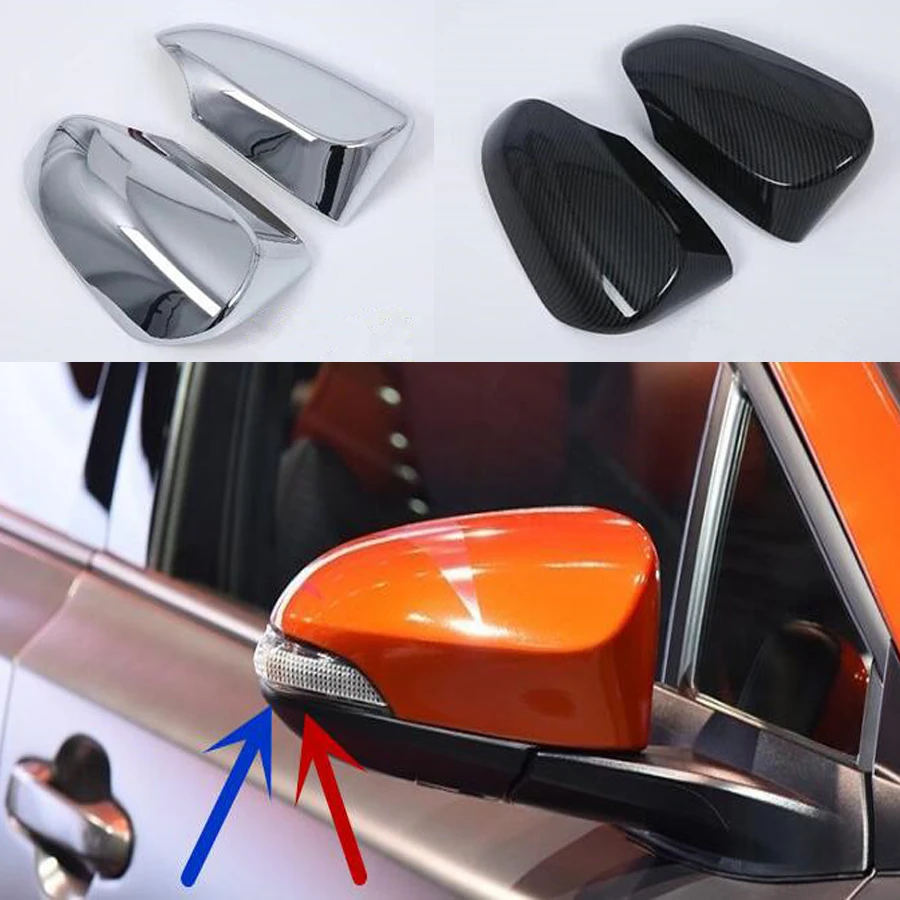 

YAQUICKA для Toyota версии 2017 дюйма, внешние аксессуары для бокового заднего вида автомобиля с отделкой для защиты от царапин