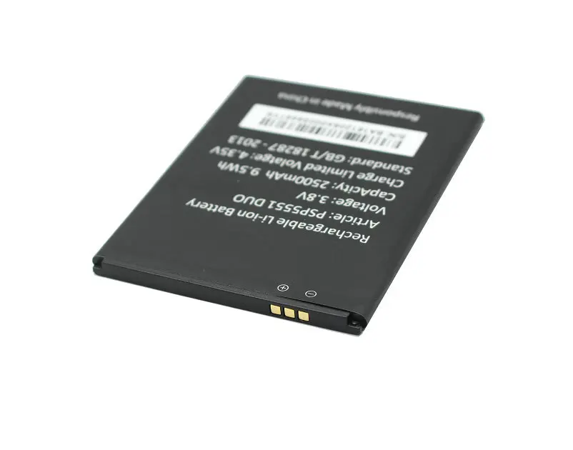 1x 2500mAh Replacement Battery For Prestigio Grace S5 LTE PSP5551 DUO PSP 5551 DUO Mobile Phone Batteria Batterij Batteries