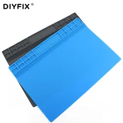 DIYFIX-소프트 실리콘 내열성 작업 패드, 절연 데스크 핫 에어건 스테이션 매트, 휴대폰 BGA PCB 납땜 수리 도구