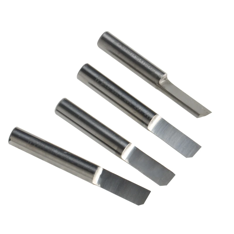 

5pcs 6*12mm Single Blade Straight Cutters Engraving Tool CNC Cutting Tools Wood Cutter CNC Router Bits Carving Tools