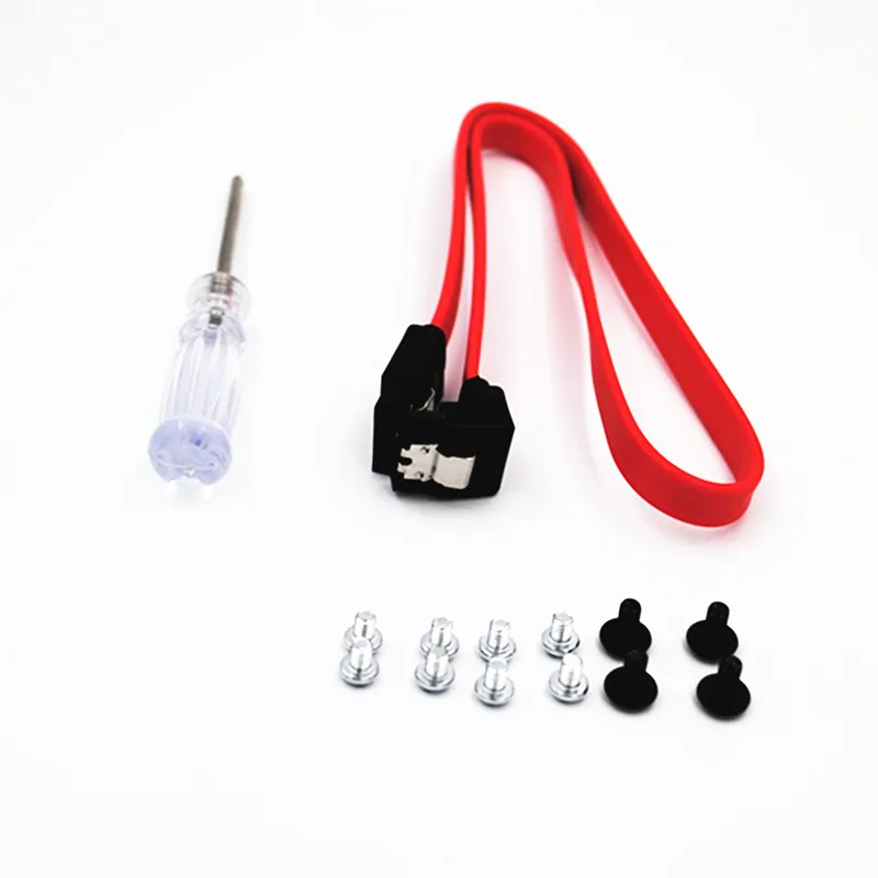 10 대/묶음 SSD M2 HDD 마운팅 브래킷 3.5 "~ 2.5" 내부 하드 디스크 드라이브 키트 케이블 pc용 2.5 "~ 3.5" 베이 트레이 캐디