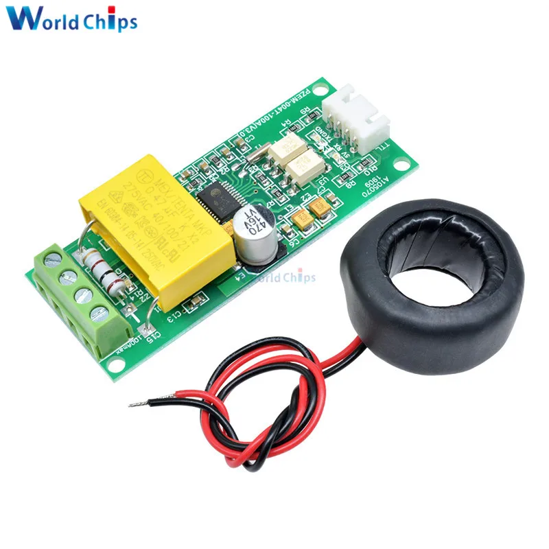 AC Digital Multifunction Meter Watt Power Volt Amp TTL Current Test Module PZEM-004T With Coil 0-100A 80-260V AC For Arduino