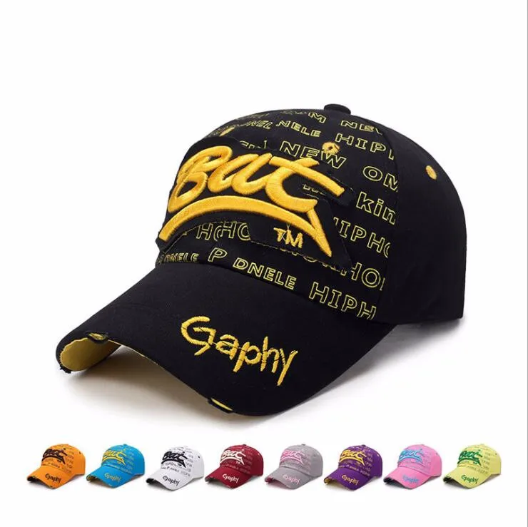 2018 New wholesale snapback hats baseball cap hats hip hop fitted cheap hats for men women gorras curved brim hats Damage cap