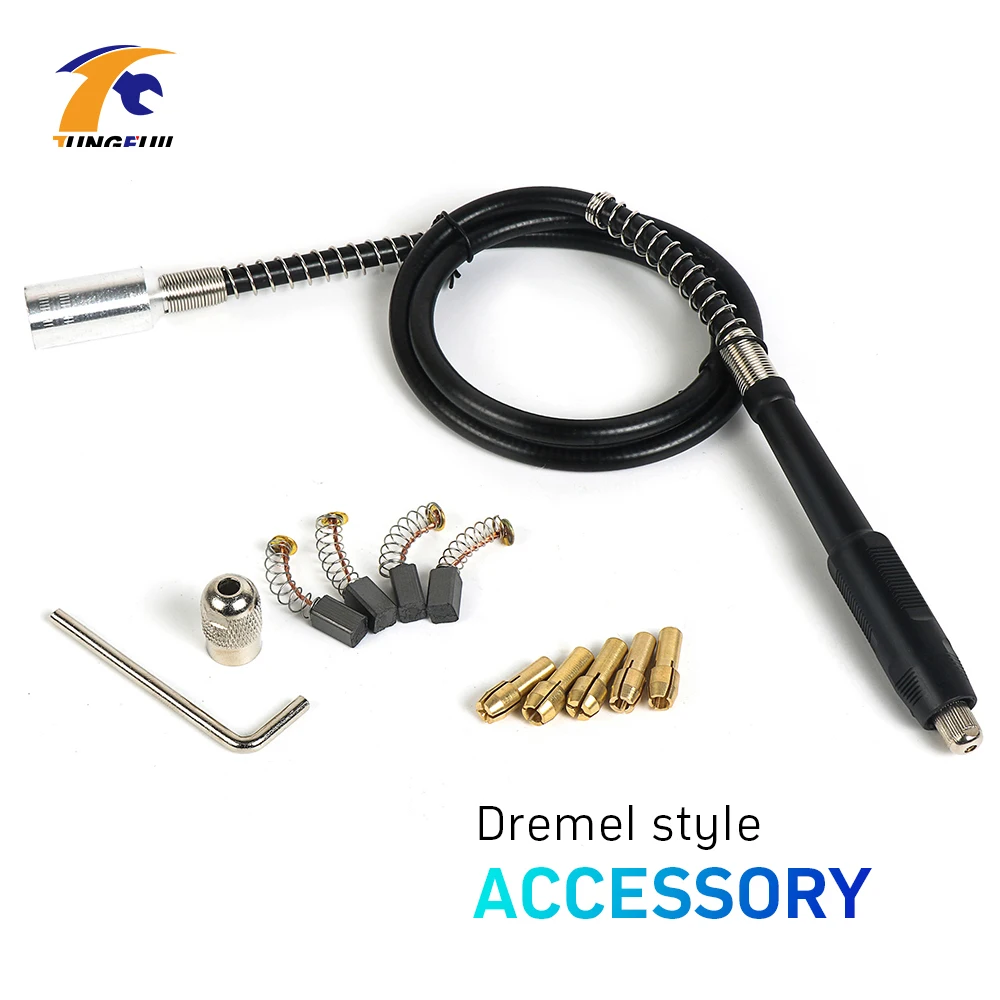 TUNGFULL M19*2 Flexible Shaft For Engraver Dremel Accessories For Rotary Tools Flexible Shaft Drill With Chuck For Mini Drill