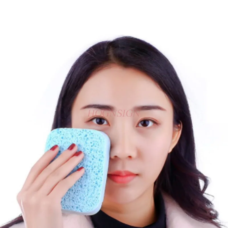 سماكة سوبر غرامة لينة التطهير الوجه التطهير لب الخشب القطن غسل الوجه ماكياج الإسفنج نفخة بيع