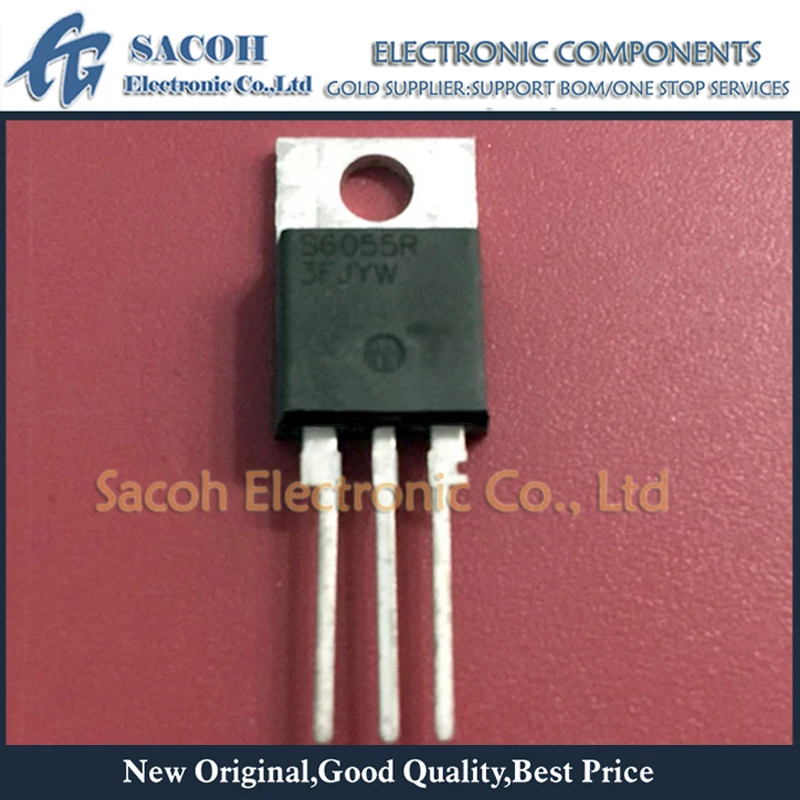 

Refurbished Original 10Pcs/Lot S6055R S6055 TO-220 55A 600V Power SCRs Powerful Transistors